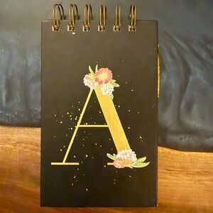 Monogram ‘A’ Small Spiral Notepad